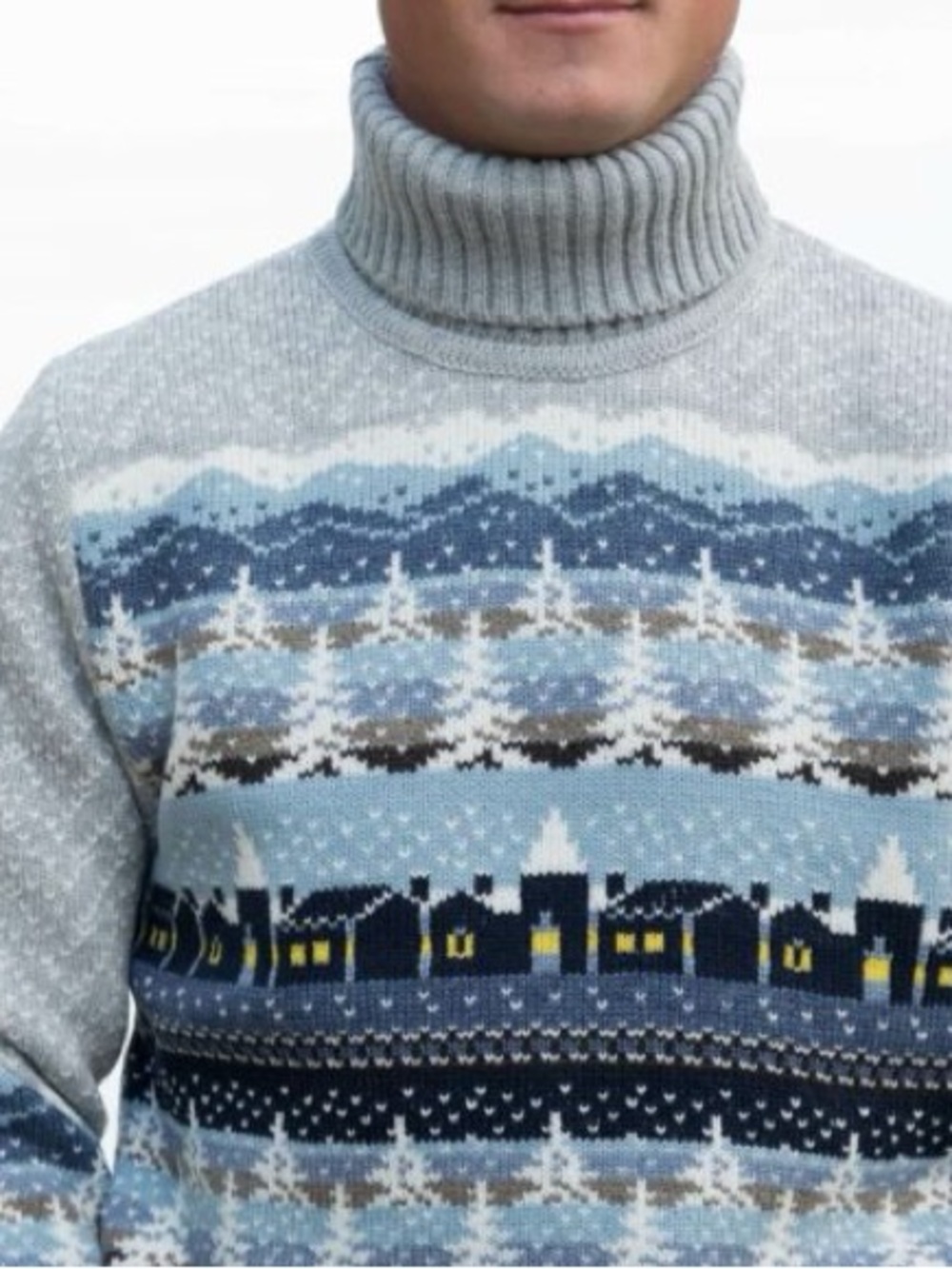 Kerstin Adolphson 100% Wool Winter Turtleneck Sweater Large